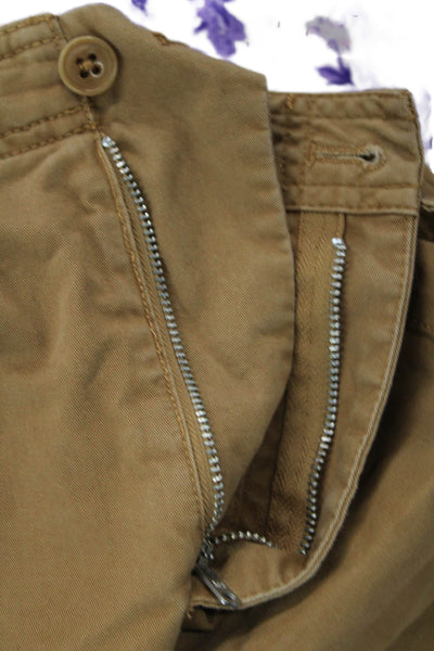 Abercrombie & Fitch Unisex Brown Cotton Cargo Pants Size 00