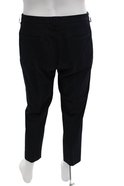 Zara Man Mens Ankle Cropped Dress Pants Dark Blue Viscose Blend Size M