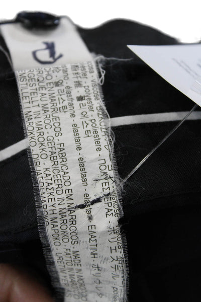 Zara Man Mens Ankle Cropped Dress Pants Dark Blue Viscose Blend Size M