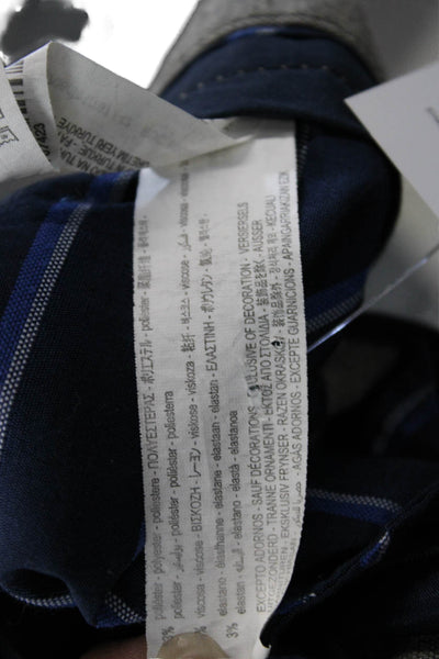 Zara Man Mens Ankle Cropped Dress Pants Gray Button Closure Size 32