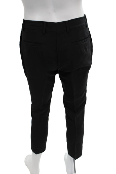 Zara Man Mens Black Cropped Ankle Dress Pants 50% Wool 50% Polyester Size 31