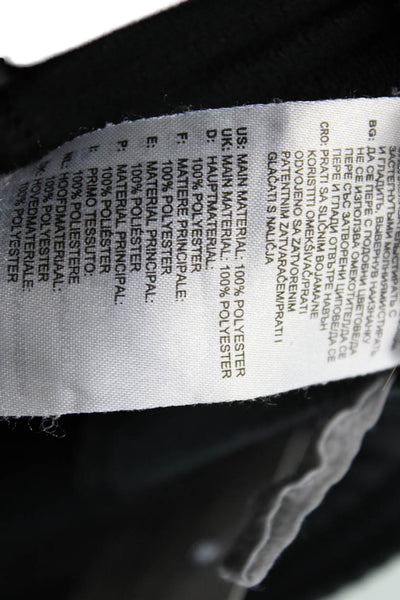 Adidas Mens Jogger Sweatpants Black Polyester Drawstring Sports Size M