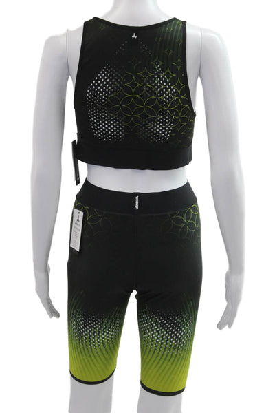Ultracor Womens Biker Shorts Black Ombre Polyester Blend Size M