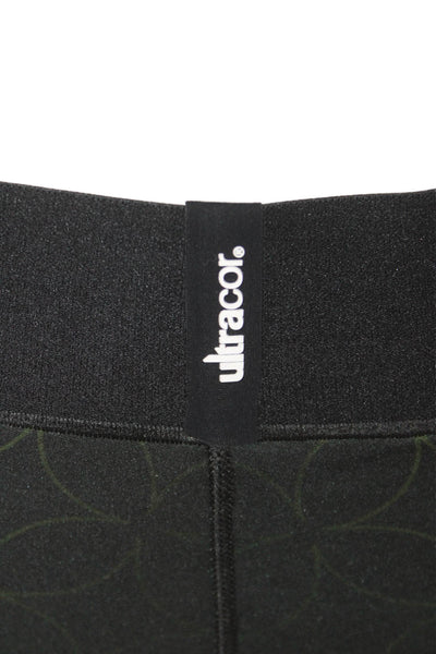 Ultracor Womens Biker Shorts Black Ombre Polyester Blend Size M