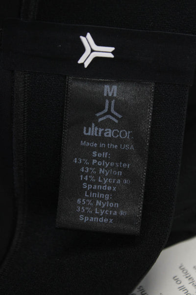 Ultracor Womens Biker Shorts Black Ombre Polyester Blend Size M