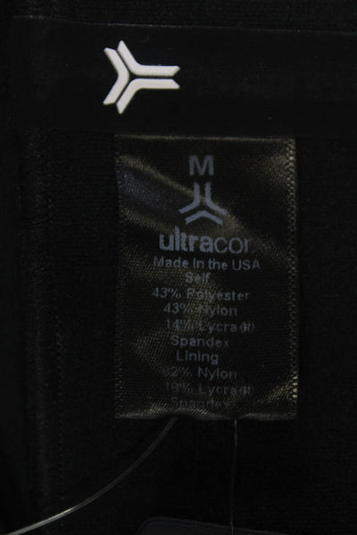 Ultracor Womens A-Line Skater Mini Skort Black Geometric Size M