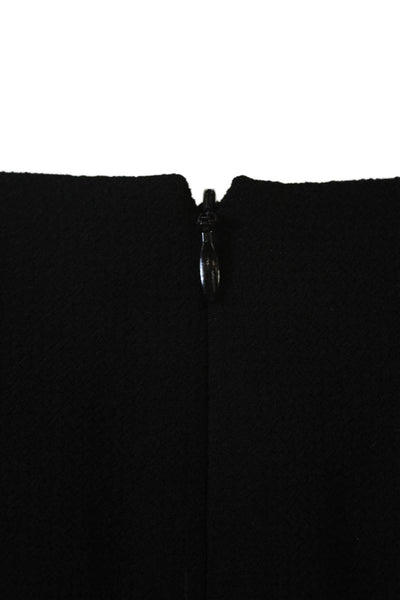 Club Monaco Women Fit & Flare Mini Black Short Sleeve Dress Size 2
