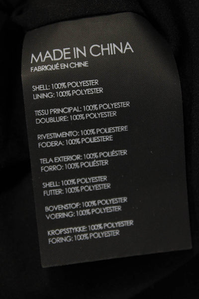 Club Monaco Women Fit & Flare Mini Black Short Sleeve Dress Size 2
