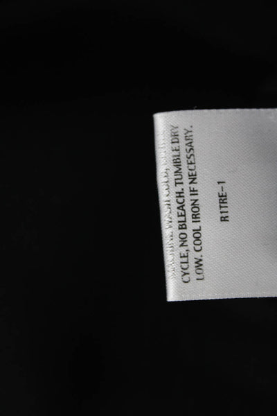 Eileen Fisher Women Dress Pants Black Zip Recycled Polyester Size 14