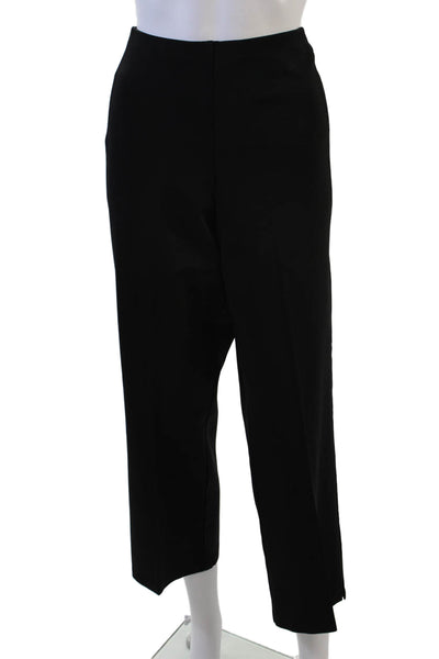 Donna Karan New York Women Ankle Cropped Dress Pants Black Size XL