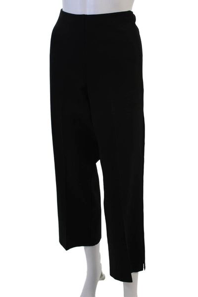 Donna Karan New York Women Ankle Cropped Dress Pants Black Size XL