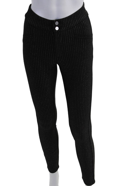 Paige Womens Ankle Dress Pants Black Striped Size 24