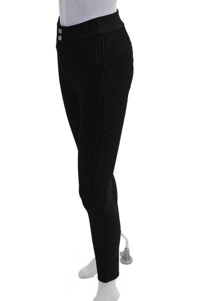 Paige Womens Ankle Dress Pants Black Striped Size 24