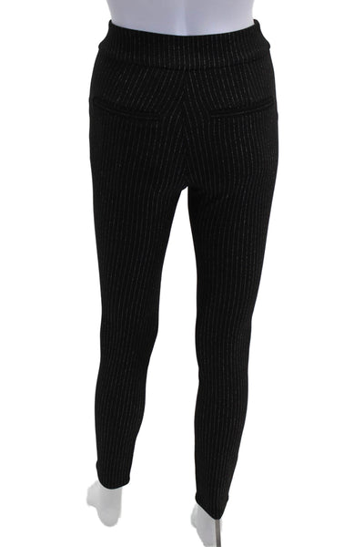 Paige Womens Ankle Dress Pants Black Striped Size 24
