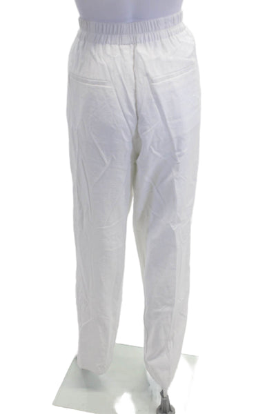 Vince Unisex Dress Pants White Viscose Blend Size 8