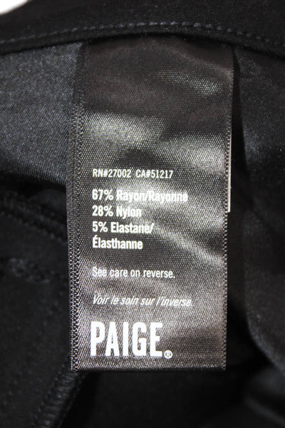 Paige Women Dress Pants Black Button Closure Size 23