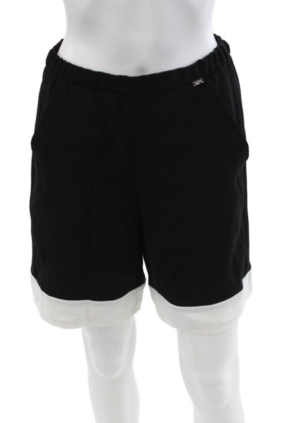 St. John Unisex Sweat Shorts Black 100% Polyester Size 4