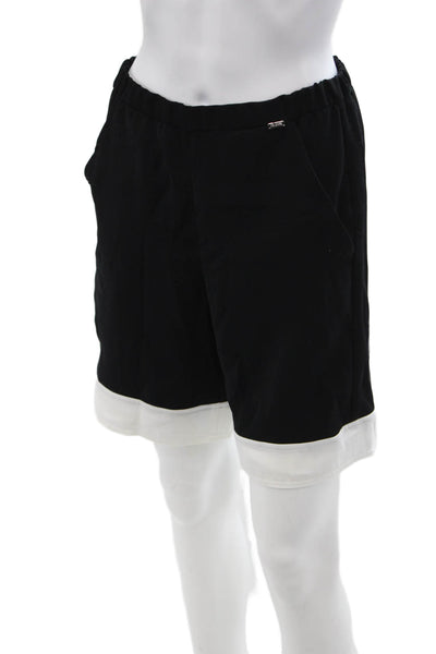 St. John Unisex Sweat Shorts Black 100% Polyester Size 4