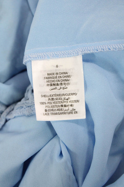 Maison Jules Women Fit & Flare Light Blue Sleeveless Dress Size 8