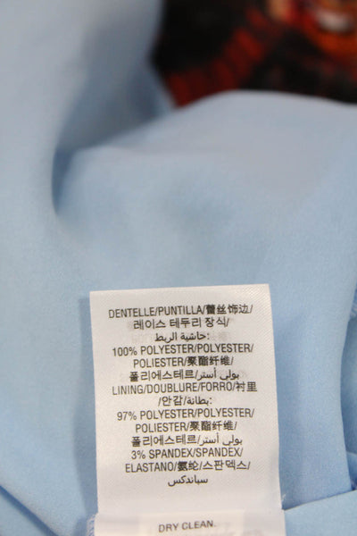 Maison Jules Women Fit & Flare Light Blue Sleeveless Dress Size 8