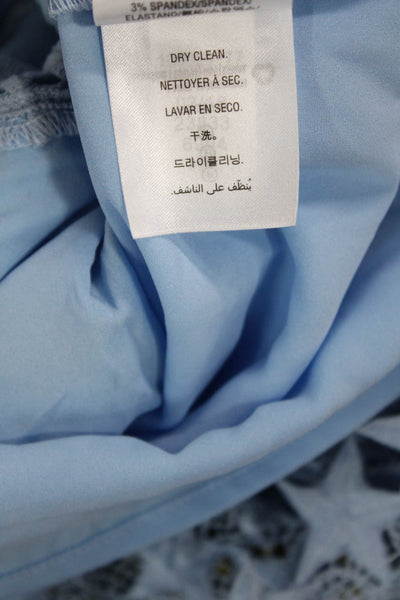 Maison Jules Women Fit & Flare Light Blue Sleeveless Dress Size 8