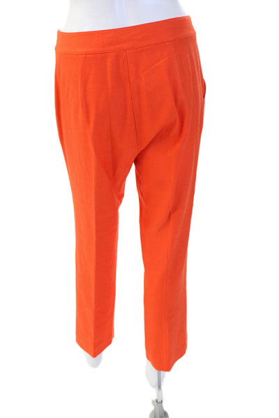 Trina Turk Womens Orange Ankle Cropped Dress Pants Size 2