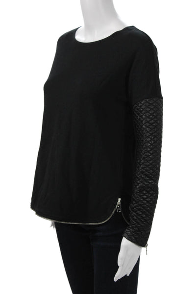 Generation Love Unisex Biker Black Sweater Zip Long Sleeve Size S