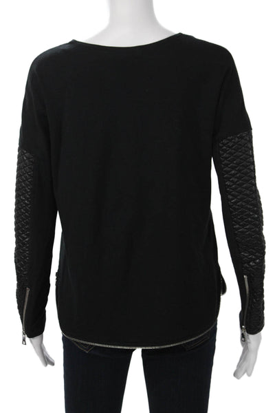 Generation Love Unisex Biker Black Sweater Zip Long Sleeve Size S