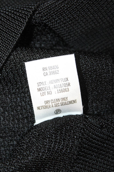Theory Womens Cardigan Black V-Neck Button Long Sleeve 100% Viscose Size S
