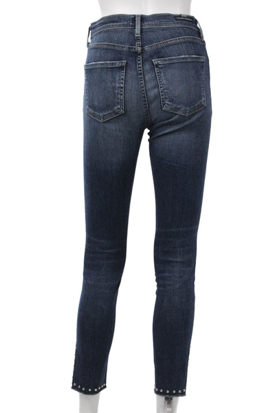 Citizens of Humanity Womens Ankle Skinny Dark Blue Jeans Size 25