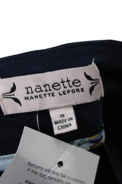 Nanette Nanette Lepore Women Ankle Cropped Dress Pants Dark Blue Size S