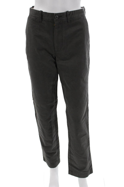 J Crew Mens Dark Gray Chino Pants Size 30
