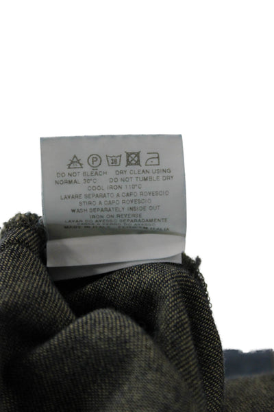 Moschino Women Shift Dress Dark Blue Sleeveless Zip Cotton Size 1