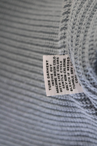 525 Womens Pullover Sweater Light Blue 100% Cotton Crew Neck Size L