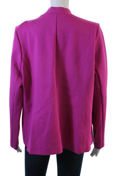 Eloquii Women Pink Button Long Sleeve Blazer Plus Size 16