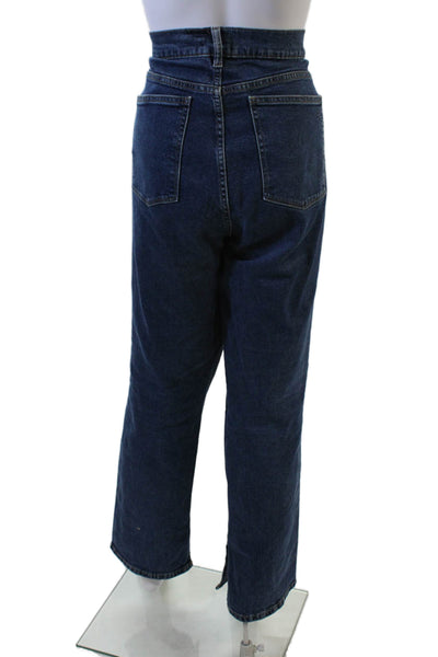 DL1961 Womens Mom Jeans Dark Blue High Rise Inseam 30 Size 34