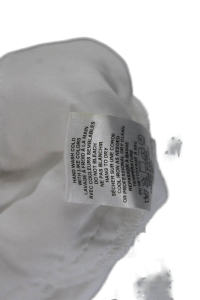 Generation Love Womens White Short Sleeve Romper Crew Neck Size 2