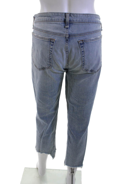 Rag & Bone Women Light Blue Cropped Boyfriend Jeans Size 27