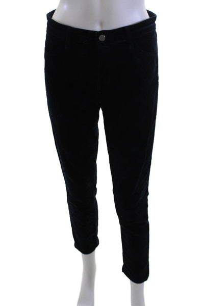 J Brand Womens Ankle Cropped Pants Dark Blue Size S