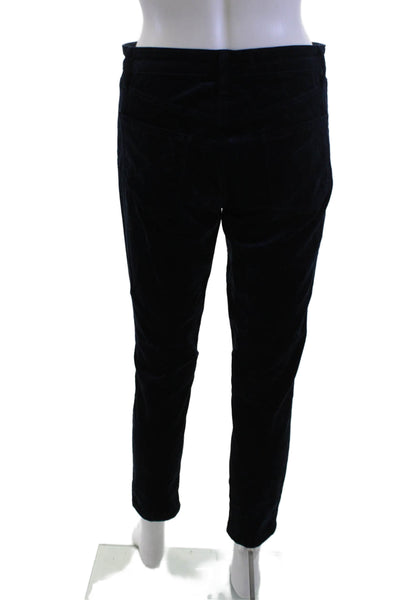 J Brand Womens Ankle Cropped Pants Dark Blue Size S