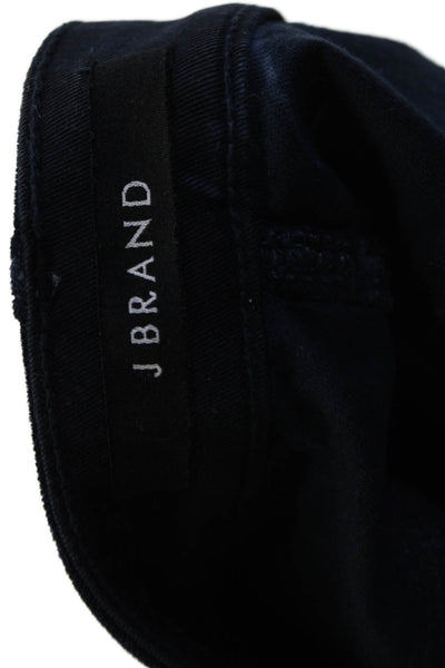 J Brand Womens Ankle Cropped Pants Dark Blue Size S