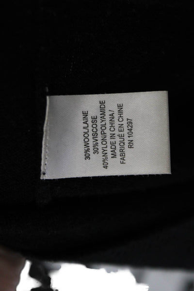 Milly Women Pullover Sweater Black Long Sleeve Round Neck Size S