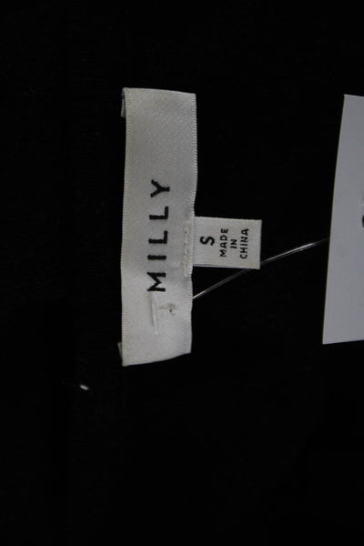 Milly Women Pullover Sweater Black Long Sleeve Round Neck Size S