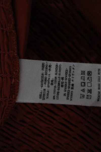 Free People Womens Mini Sundress Orange Cotton Boho Size L