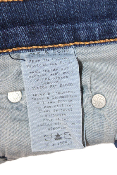 Rag & Bone Jean Women Skinny Dark Blue Jeans Size 26