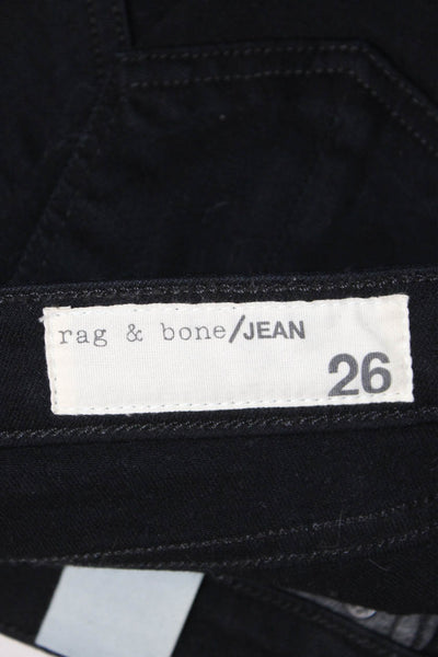 Rag & Bone Jean Womens Skinny Black Jeans Size 26