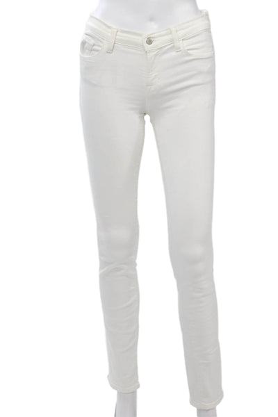 J Brand Womens Skinny White Jeans Size 26
