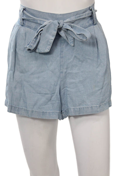 Spiritual Gangster Unisex Light Blue Tencel Beach Shorts Drawstring Size S