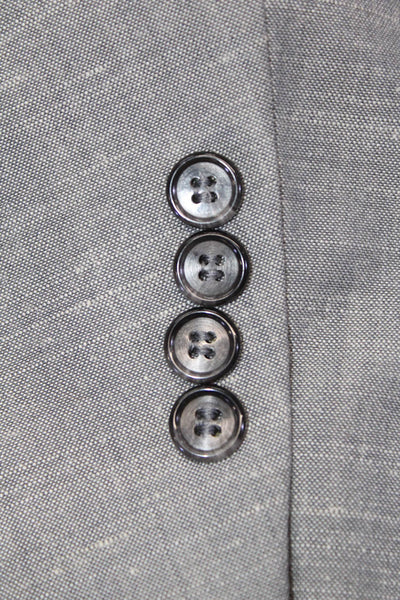 Calvin Klein Mens Wool Gray Suit Jacket Button Classic Size 42