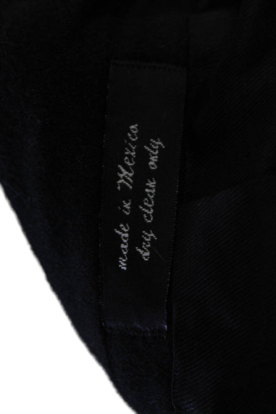 Club Room Mens Blazer Black Camelhair Collared Button Long Sleeve Size 42